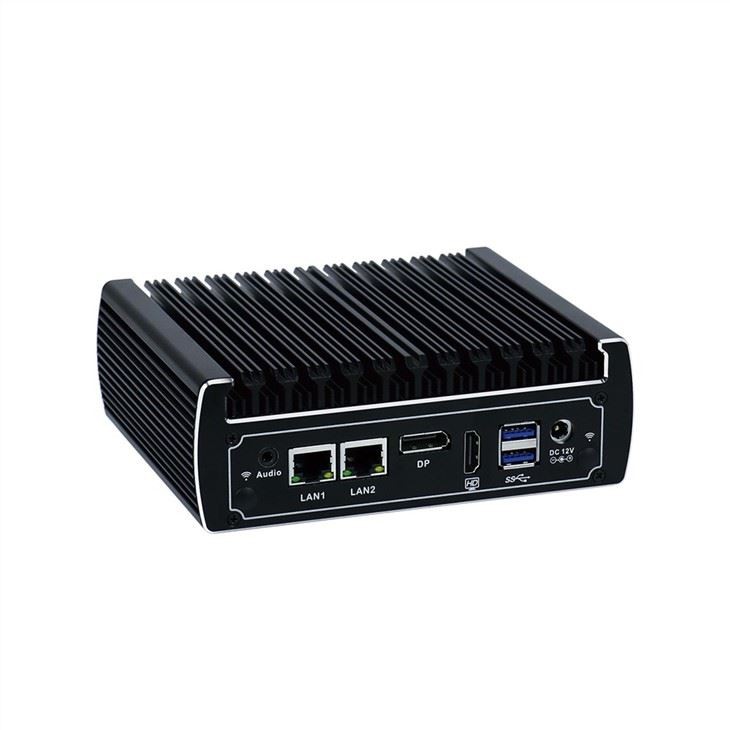 Fanless Computer I3 I5 Dual Nic 4K Mini PC